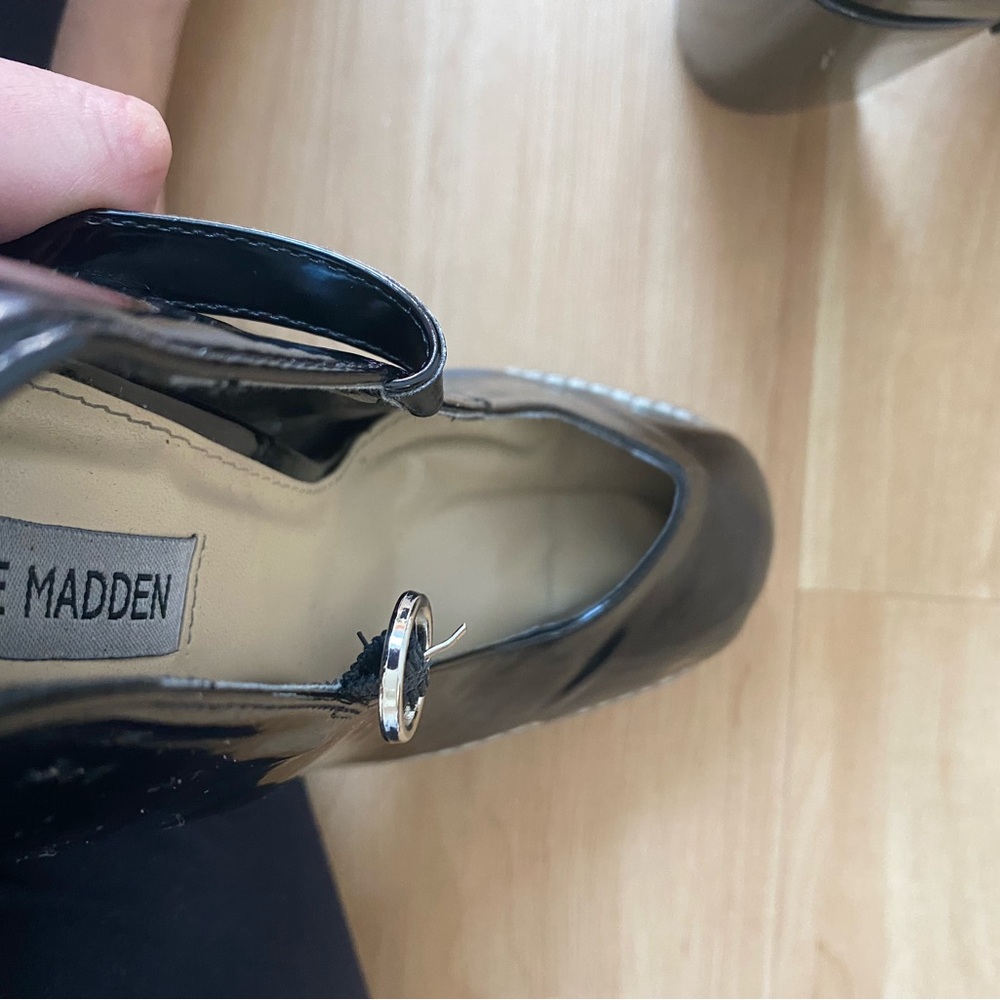 Steve Madden Women's Mary Jane Heels Patent Leather Size 9.5 - Picture 5 of 8